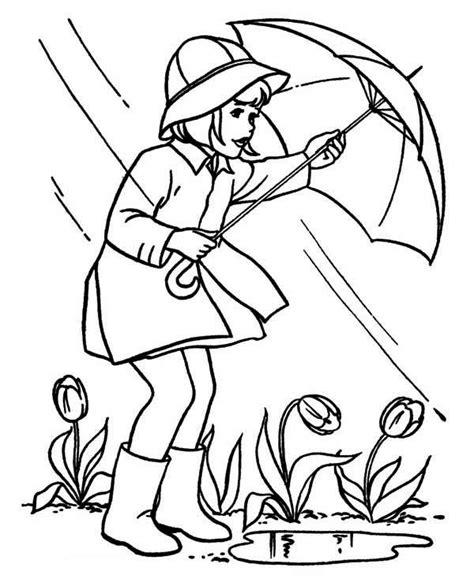 april showers coloring pages  preschool   rainbow spring