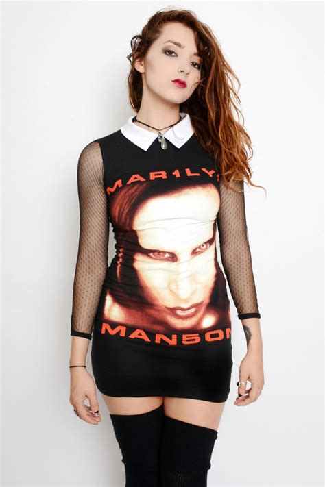 Marilyn Manson Mesh Collar Dress Collar Dress Photos Of Dresses