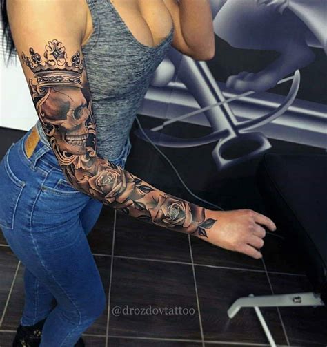 Girls With Sleeve Tattoos Trendy Tattoos Girl Tattoos Woman Tattoos