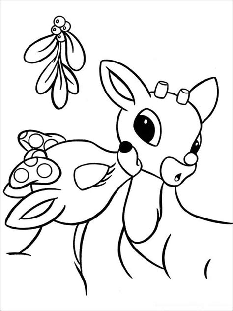 rudolph coloring pages
