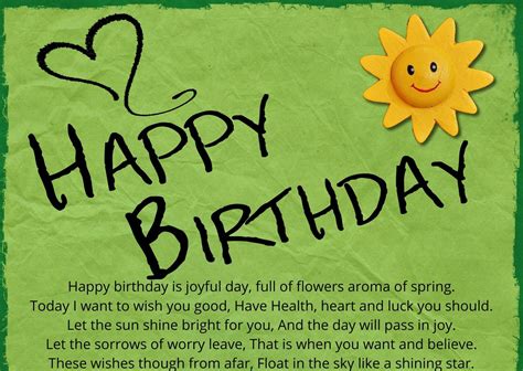 poems  birthdays happy birthday wishes  greeting wishes