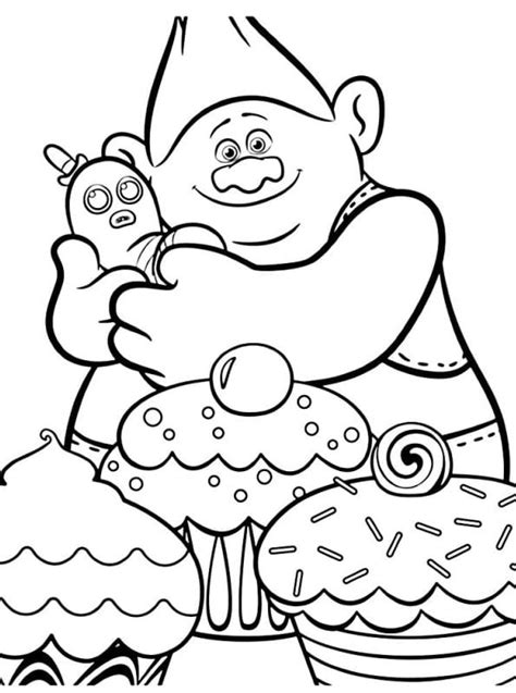 trolls coloring pages branch  getdrawings