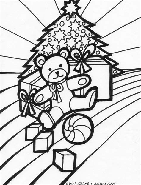 coloring pages christmas presents