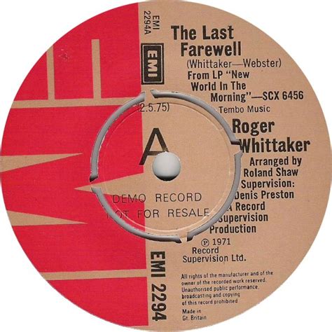 From The Vaults Roger Whittaker Born 22 March 1936