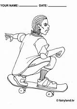 Skateboard Coloring Skateboarding Pages Large Edupics Popular sketch template
