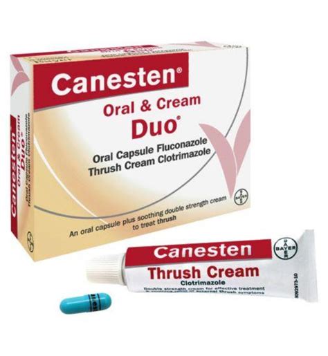 Canesten Oral And Cream Duo Vaginal Thrush Treatment