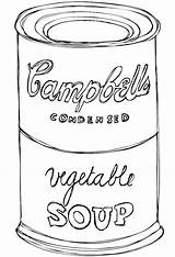 Soup Warhol Andy Coloring Drawing Pages Campbell Campbells Color Vegetable Paintingvalley Templates Getdrawings Drawings Getcolorings Famous Paintings Pretty Choose Board sketch template