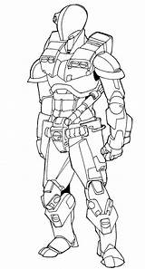 Armour Lineart sketch template