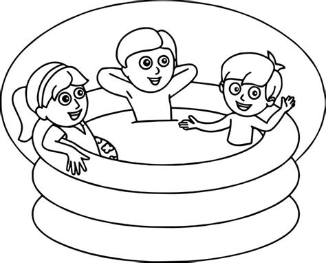 nice summer kids pool coloring page summer coloring pages coloring