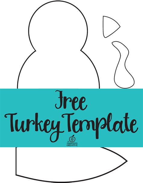 printable turkey template easy peasy turkey crafts preschool