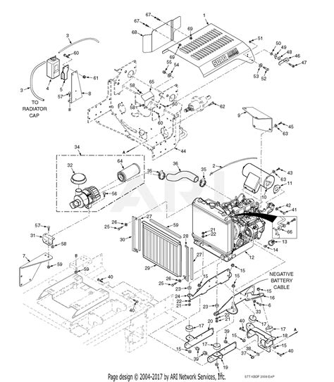 scag sttv kb df sn   parts diagram  engine attaching parts kubota