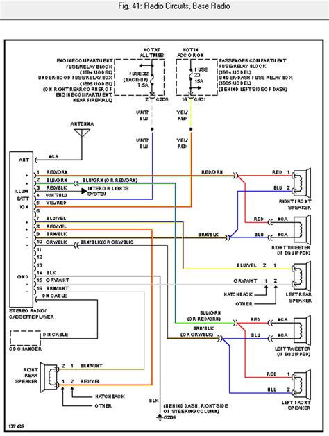honda civic radio wiring diagram
