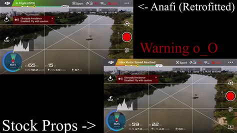 anafi props  mavic air acceleration comparison test youtube