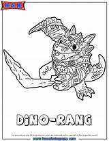 Skylanders Dino Rang Adventure Coloring Pages Spyros Earth Hmcoloringpages sketch template