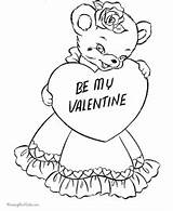 Preschool Coloring Pages Valentine Valentines sketch template