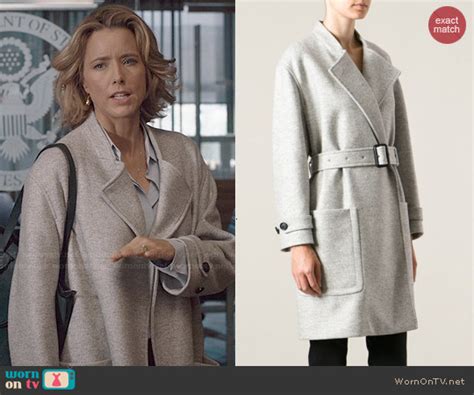 Wornontv Elizabeth’s Grey Coat On Madam Secretary Téa