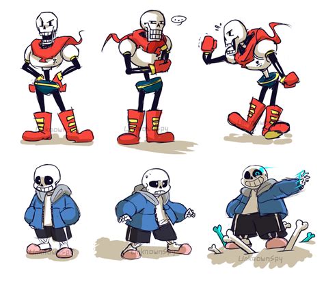Sans And Papyrus Doodles By Unknownspy On Deviantart