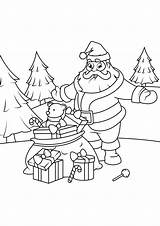 Santa Claus Coloring Pages Christmas Gifts Weihnachtsmann Colorear Para Dibujo Mikołaj Do Druku Mit Malvorlage Con Kolorowanka Kolorowanki święty Dla sketch template