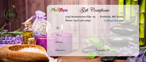 order gift certificates magic foot spa frederick reflexology