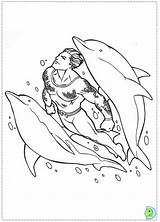 Coloring Aquaman Dinokids Close sketch template
