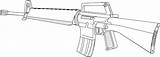 M16 Drawing Getdrawings Clipart sketch template