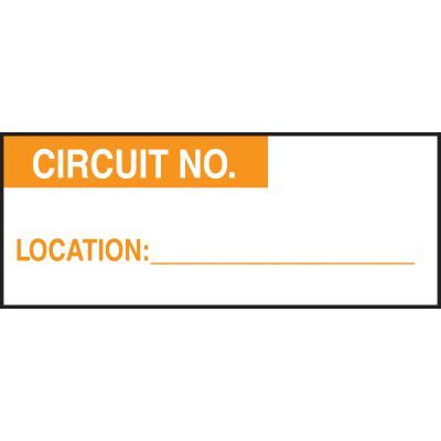 circuit number status label seton