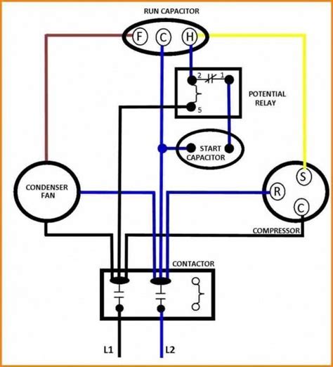 capacitors  compressor wiring diagram ac capacitor hvac compressor air compressor motor