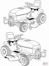 Lawn Mower Coloring Husqvarna Riding Pages Drawing Tractor Printable Color sketch template