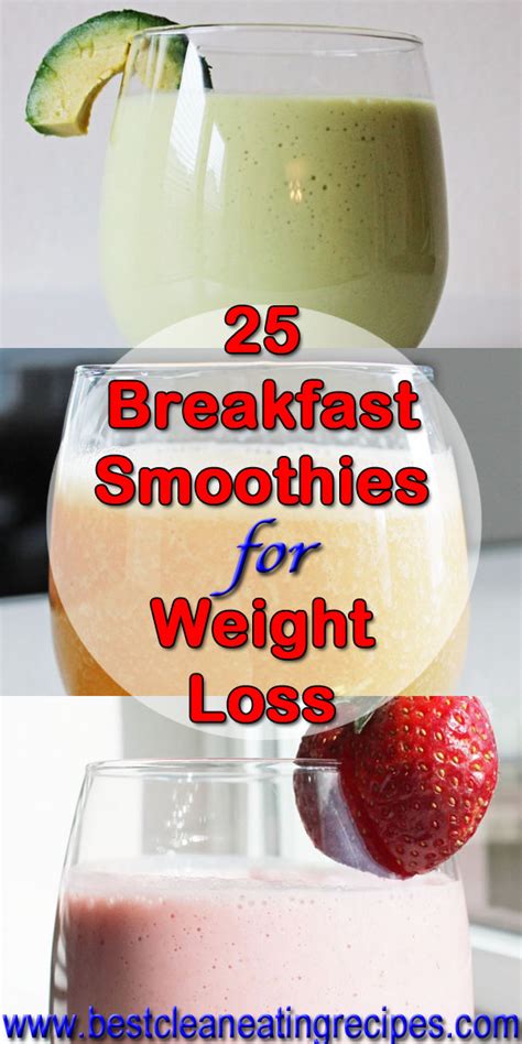 breakfast smoothie recipes  weight loss eat clean  lean