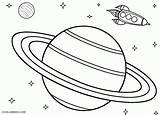 Coloring Planet Saturn Pages Outline Print sketch template