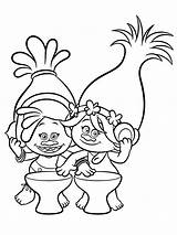 Coloring Pages Troll Cute Template sketch template