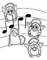 Furby Coloring Pages Getdrawings sketch template