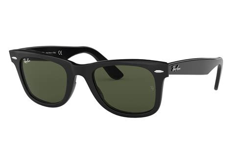 original wayfarer classic sunglasses  black  green rb ray ban