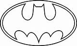 Batman Logo Superhero Symbol Coloring Outline Drawing Superman Pages Logos Bat Getdrawings Signal Spiderman sketch template