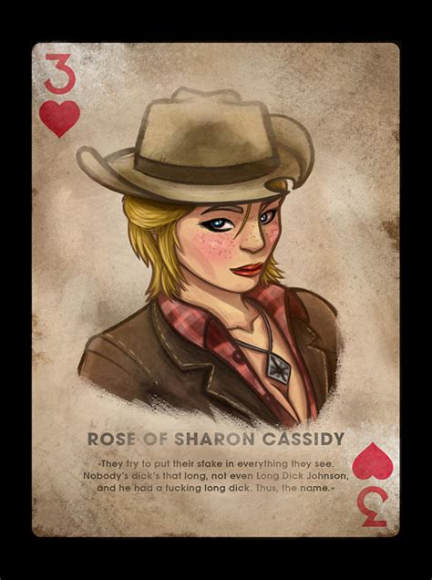 fallout new vegas rose of sharon cassidy playing card digital art by