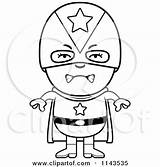 Boy Super Mad Clipart Cartoon Cory Thoman Outlined Coloring Vector Happy Royalty sketch template