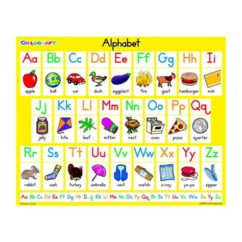 student size alphabet chart  set