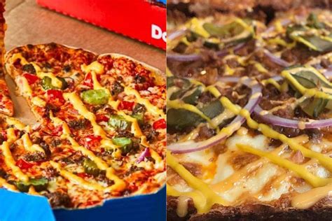 dominos cheeseburger pizza  inspired  london restaurant temper eater london