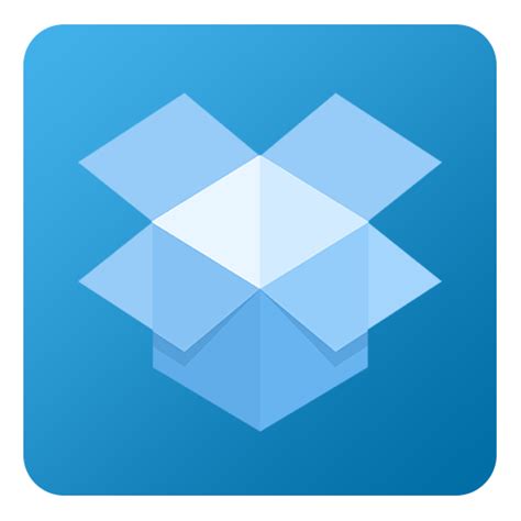 dropbox icon flat gradient social icons softiconscom