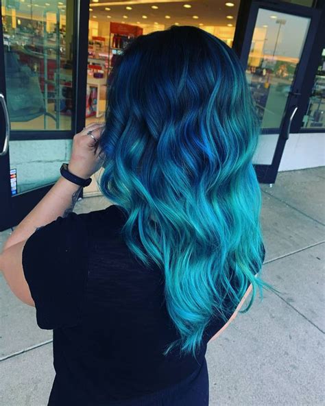 Aqua Goddess Teal Ombre Hair Ombre Hair Color For Brunettes Teal Hair