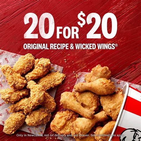 Deal Kfc 20 For 20 10 Pieces Original Recipe 10 Wicked Wings
