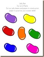 jelly bean template clipart