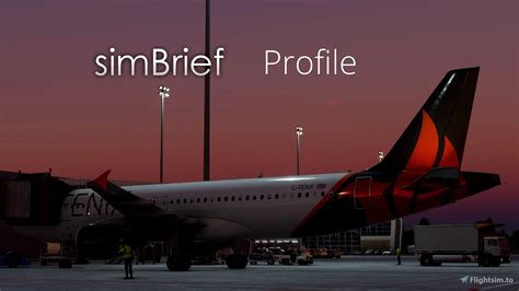 simbrief profile fenix   microsoft flight simulator msfs