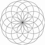 Torus Life Geometric Flower Seed Mandala Tube Crystalinks 2d Form Pages Geometry Sacred Vesica Piscis Symbols Monad Coloring Painting Shape sketch template