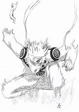 Naruto Nine Fox Tail Tailed Mode Coloring Pages Tails Drawing Draw Color Manga Getcolorings Anime Deviantart Top Wallpaper Print Getdrawings sketch template
