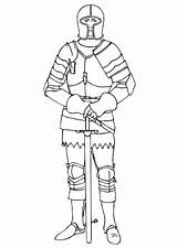 Caballero Armadura Armor sketch template