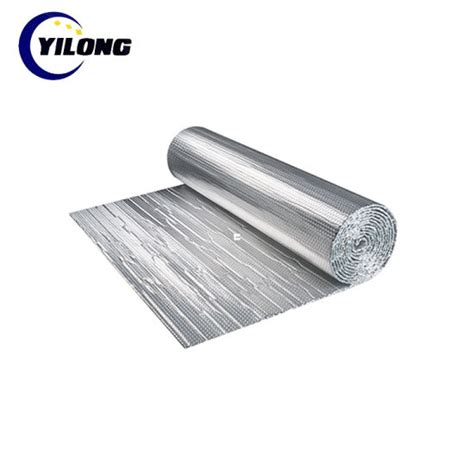 china thermal reflective woven fabric aluminium foil laminated white poly air bubble insulation