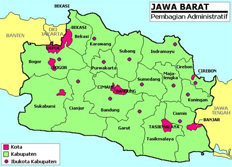 jenis peta jawa barat sejarah penduduk budaya  tempat wisata