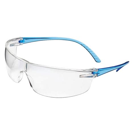 honeywell uvex svp205 safety glasses clear lens blue frame ebay