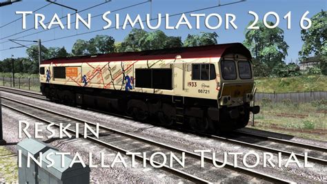 train simulator  tutorial   install reskins youtube